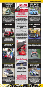 CLARE STAGES RALLY PROGRAMME 2018